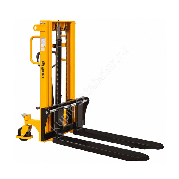 Ручной гидравлический штабелер SMARTLIFT CTY-E10-20 (грузоподъёмность 1000 кг; 2 м; вилы 330-860 мм)