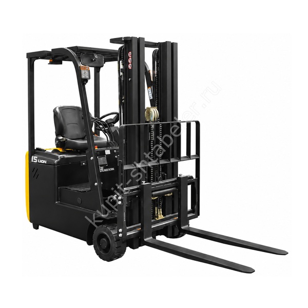 Вилочный погрузчик электрический трёхопорный SMARTLIFT EFS151 (грузоподъёмность 1500 кг; 4,5 м; li-ion 48В / 150Ач)