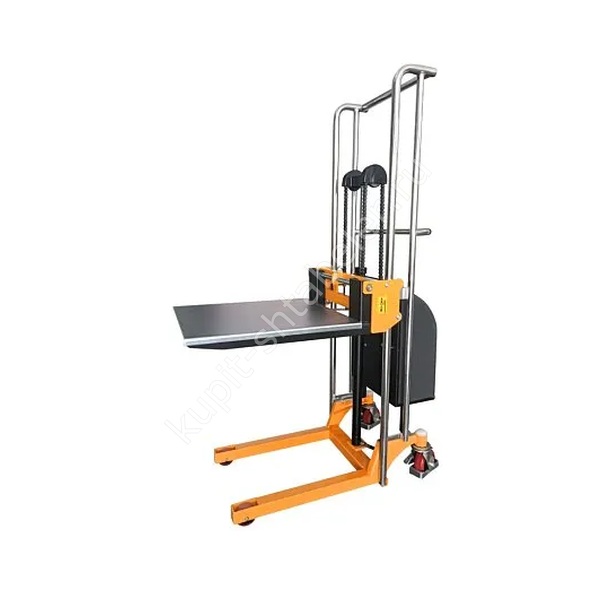 Гидравлический штабелер платформенный с электроподъемом JHLIFT EPS400-1500, г/п 400 кг, в/п 1500 мм