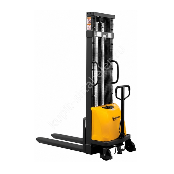 Штабелер с электроподъемом SMARTLIFT CDD15B-E (грузоподъёмность 1500 кг; 2,5 м; 12В / 120Ач)