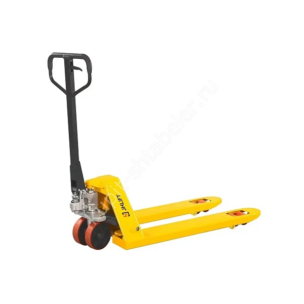 Коротковильная гидравлическая тележка JHLIFT BF25-H, 2500 кг, 900 x 550 мм, резина/полиуретан