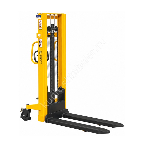 Ручной гидравлический штабелер SMARTLIFT SDA 1525 (грузоподъёмность 1500 кг; 2,5 м; фиксированные вилы)