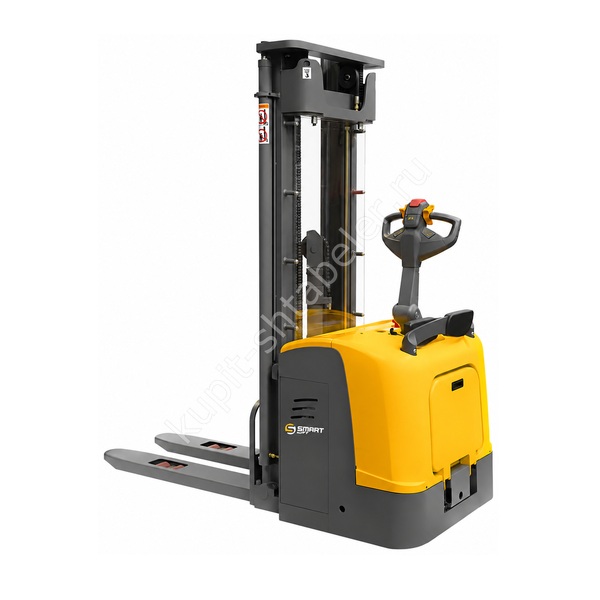 Самоходный штабелер с площадкой электрический SMARTLIFT CDDK20 (грузоподъёмность 2000 кг; 4,5 м; 24В / 300Ач, EPS)