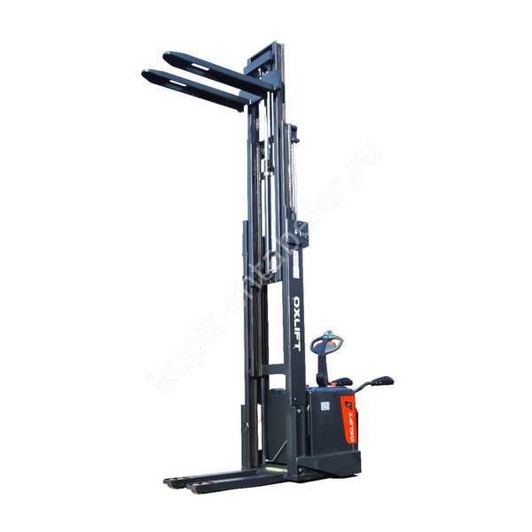 Самоходный штабелёр OXLIFT PS15, 1500 кг, подъём 5500 мм, арт. 793472