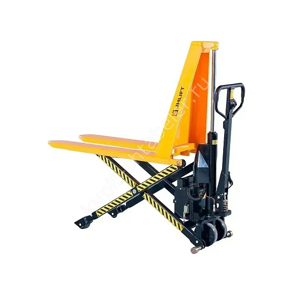 Тележка с электрическим ножничным подъёмом JHLIFT EHLS1500N, 1500 кг, 1150 x 540 мм, полиуретан