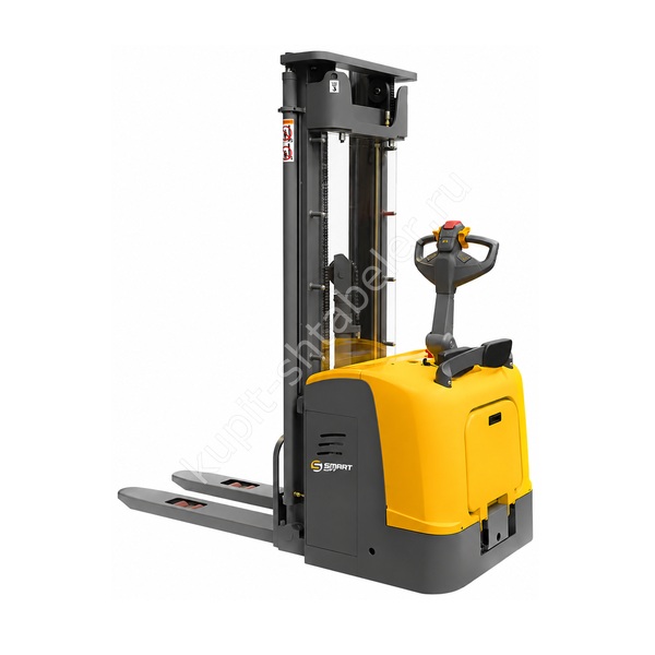 Самоходный штабелер с площадкой электрический SMARTLIFT CDDK20 (грузоподъёмность 2000 кг; 4,5 м; li-ion 25,6В / 230Ач, EPS)