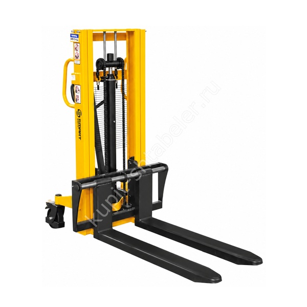 Ручной гидравлический штабелер SMARTLIFT SDJ 1520 (грузоподъёмность 1500 кг; 2 м; вилы 310-830 мм)