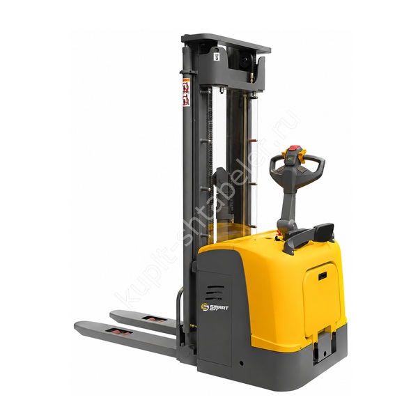 Самоходный штабелер с площадкой электрический SMARTLIFT CDDK15-II (грузоподъёмность 1500 кг; 5 м; 24В / 300Ач)