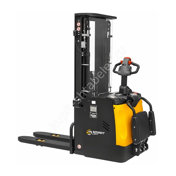 Самоходный штабелер с площадкой электрический SMARTLIFT ES16-RS (грузоподъёмность 1600 кг; 5 м; li-ion 24В / 205Ач)