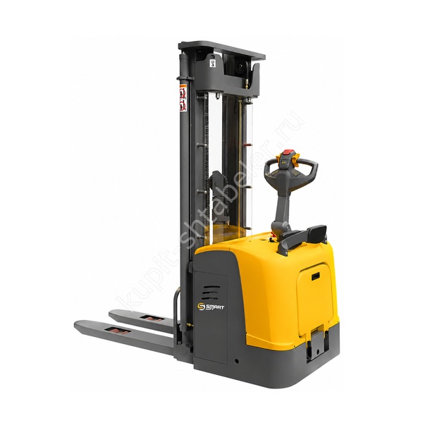 Самоходный штабелер с площадкой электрический SMARTLIFT CDDK20 (грузоподъёмность 2000 кг; 5,6 м; li-ion 25,6В / 230Ач, EPS)