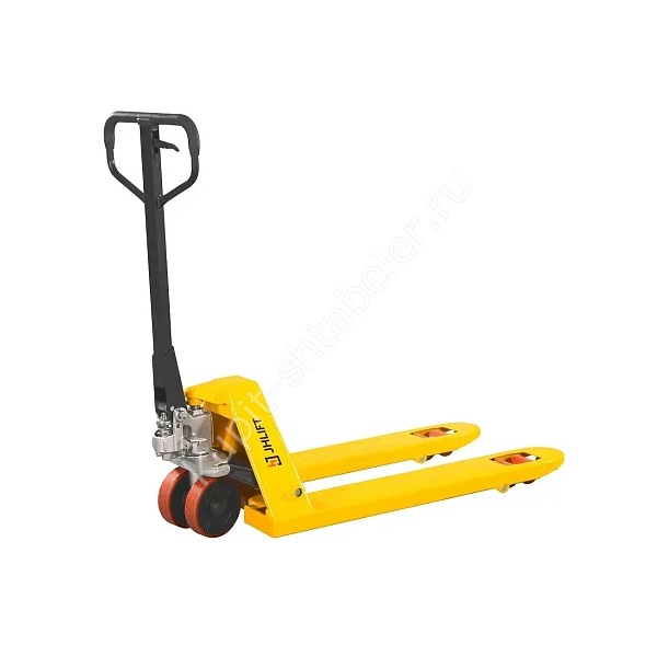 Коротковильная гидравлическая тележка JHLIFT BF30-H, 3000 кг, 800 x 550 мм, нейлон