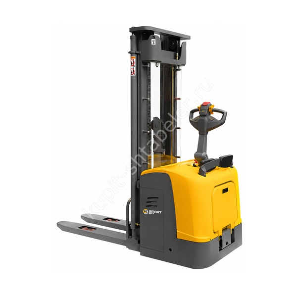 Самоходный штабелер с площадкой электрический SMARTLIFT CDDK15-I (грузоподъёмность 1500 кг; 5,6 м; 24В / 300Ач)