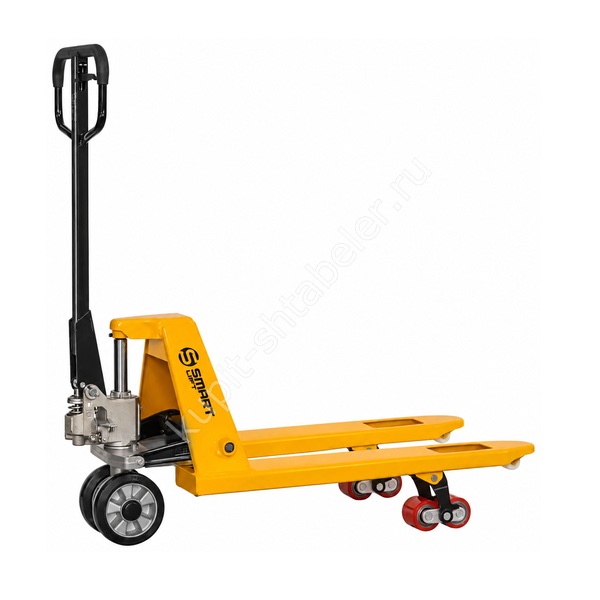 Гидравлическая тележка (рохля) SMARTLIFT SD-S (AC25; M; грузоподъёмность 2500 кг; 800х550 мм; RDP)