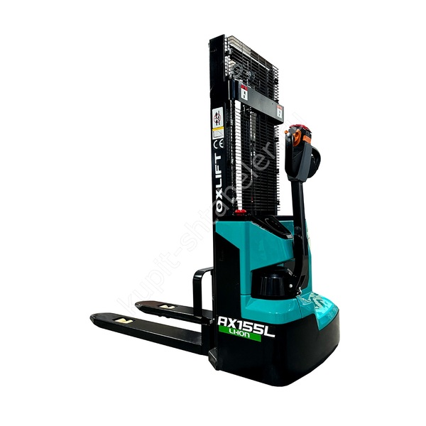 Самоходный штабелёр OXLIFT AX155L, 1550 кг, подъём 3000 мм
